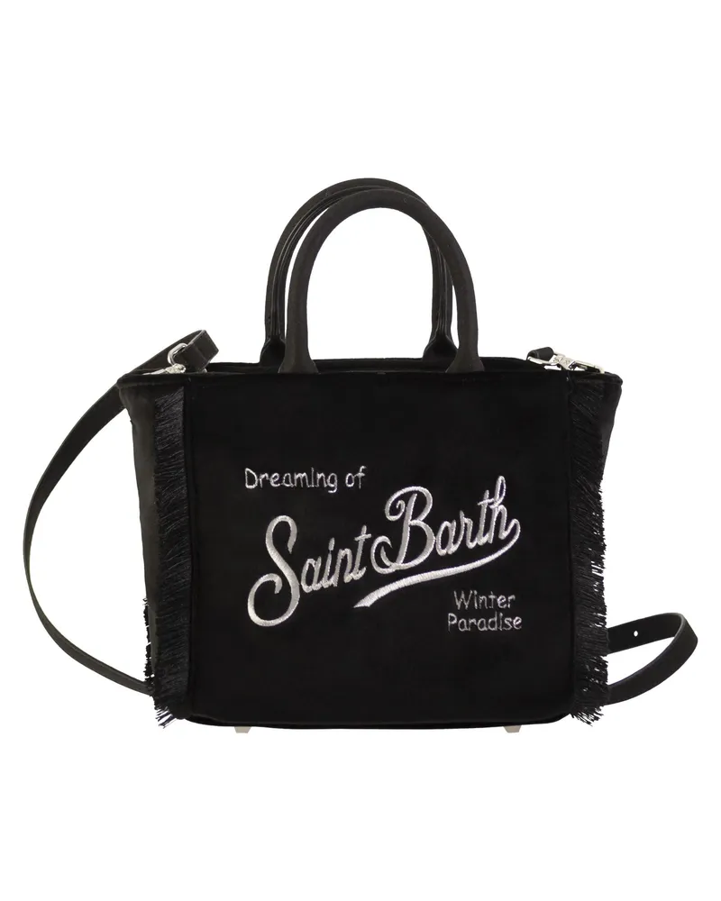 MC2 Saint Barth Vanity Mini-Stofftasche mit Logo Black