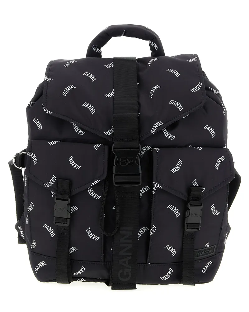 Ganni Re Tech' Rucksack Black