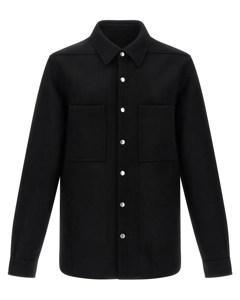 Rick Owens Outershirt“ Überhemd Black