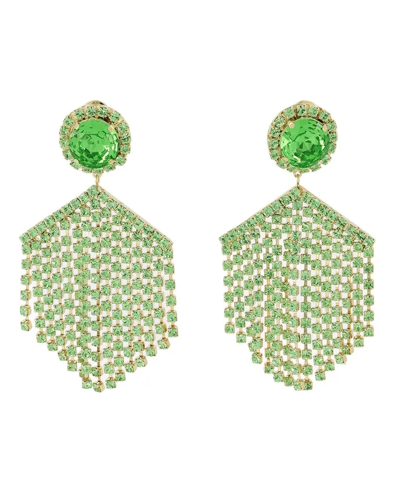 Shourouk Erdbeerohrringe Schurouk Strass Green Grün