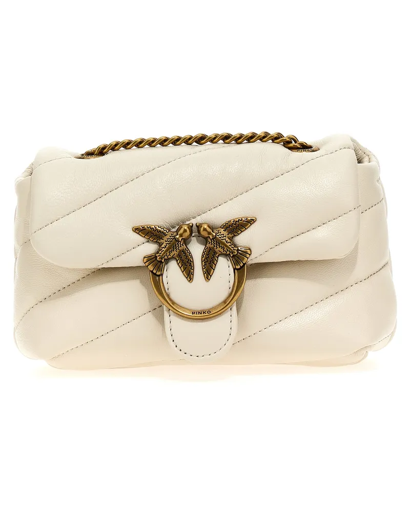 Pinko Baby Love Bag Puff Maxi Quilt' Crossbody -Tasche Weiß
