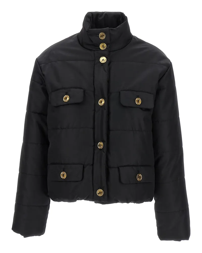 Moschino Logo Button Down Jacke Black
