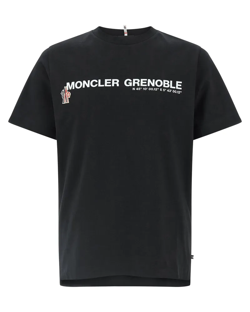 Moncler Cotton T -Shirt Black