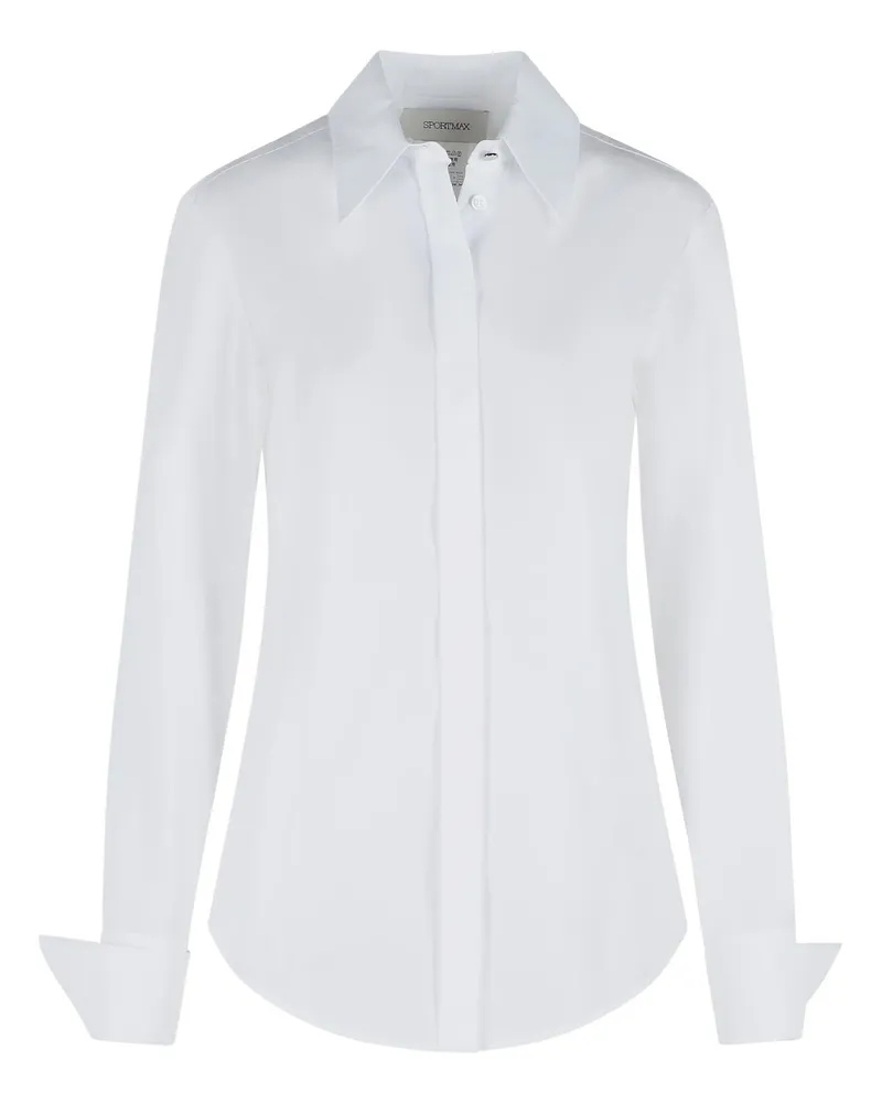 SPORTMAX Weißes -Baumwollhemd White
