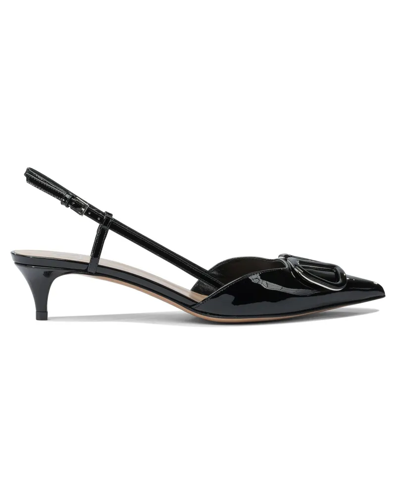 Valentino Garavani V Logo Signature“ Slingback 40 mm Black