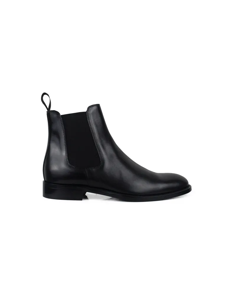 Alberto Lederstiefel Black