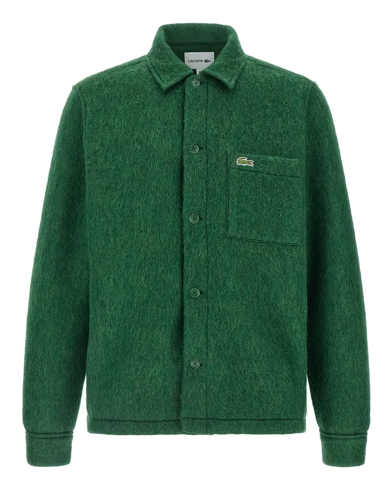 Lacoste Filz-Overshirt Green
