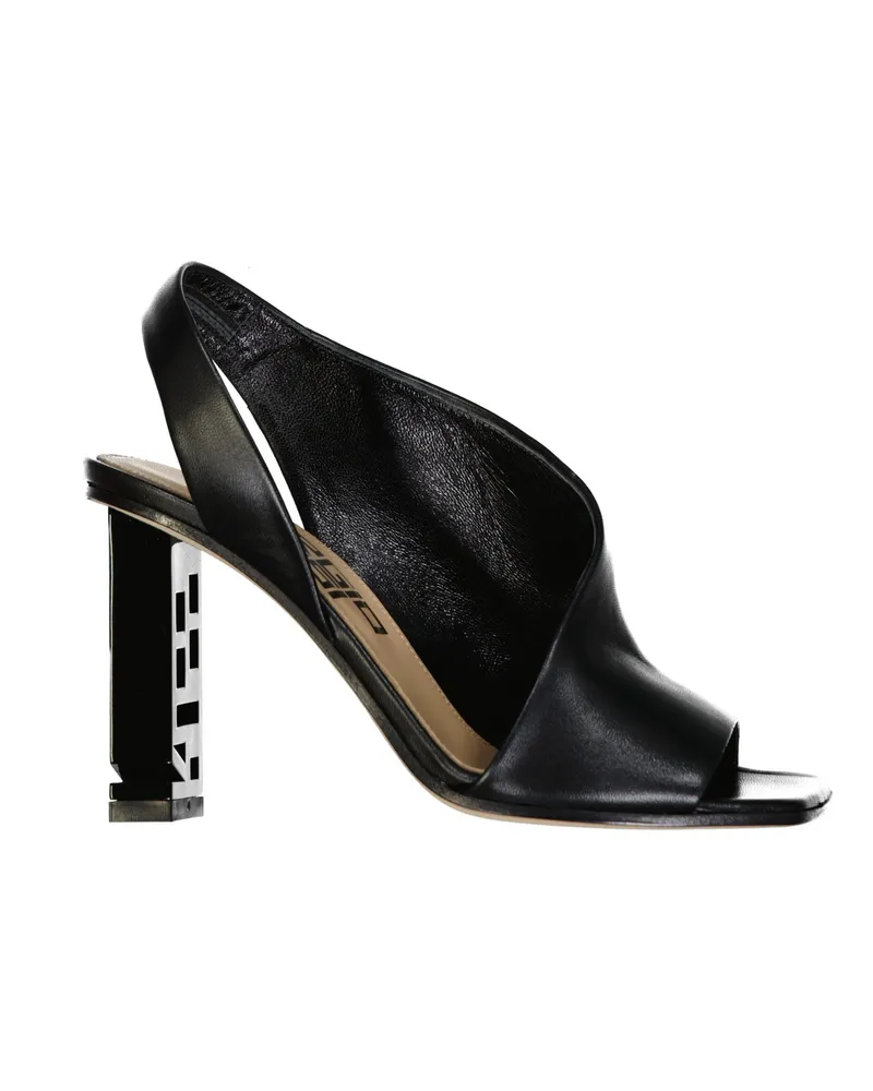 Sergio Rossi Ledersandalen Black