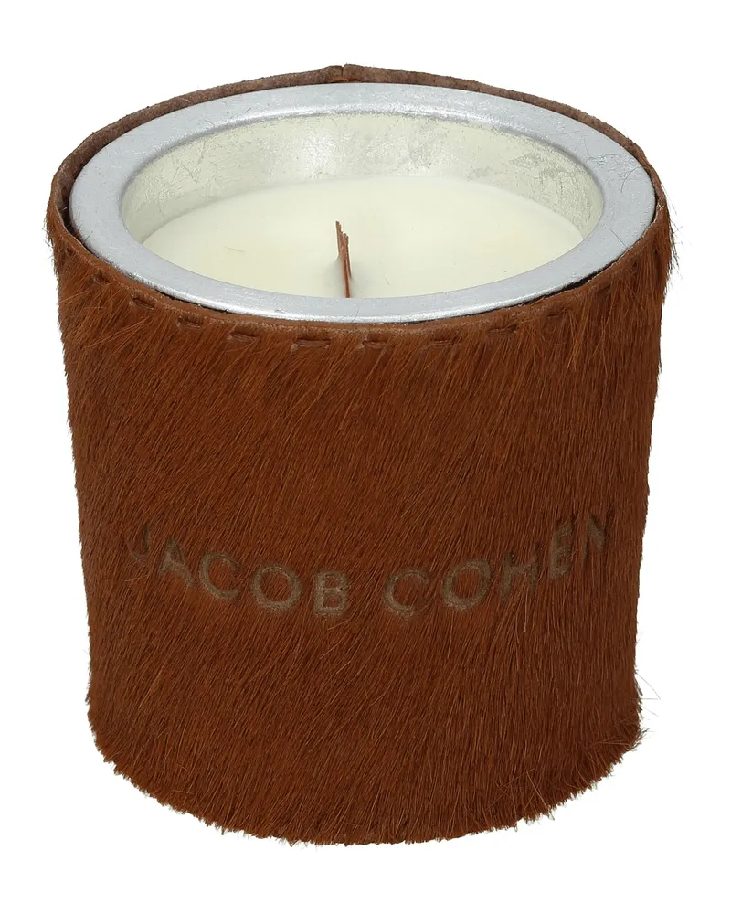 Jacob Cohën Geschenkidee Handgefertigte duftende Sojakerze Donna Cavallino Braun/Tabak -