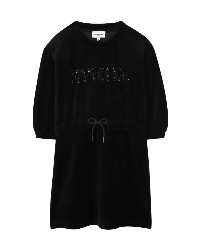 Sonia Rykiel Kleid mit Logo Black