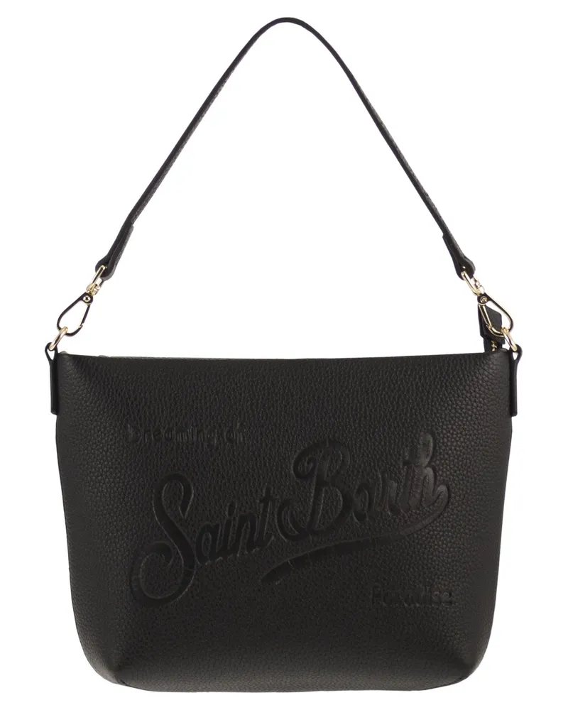 MC2 Saint Barth Aline Tasche aus gehämmertem Leder Black