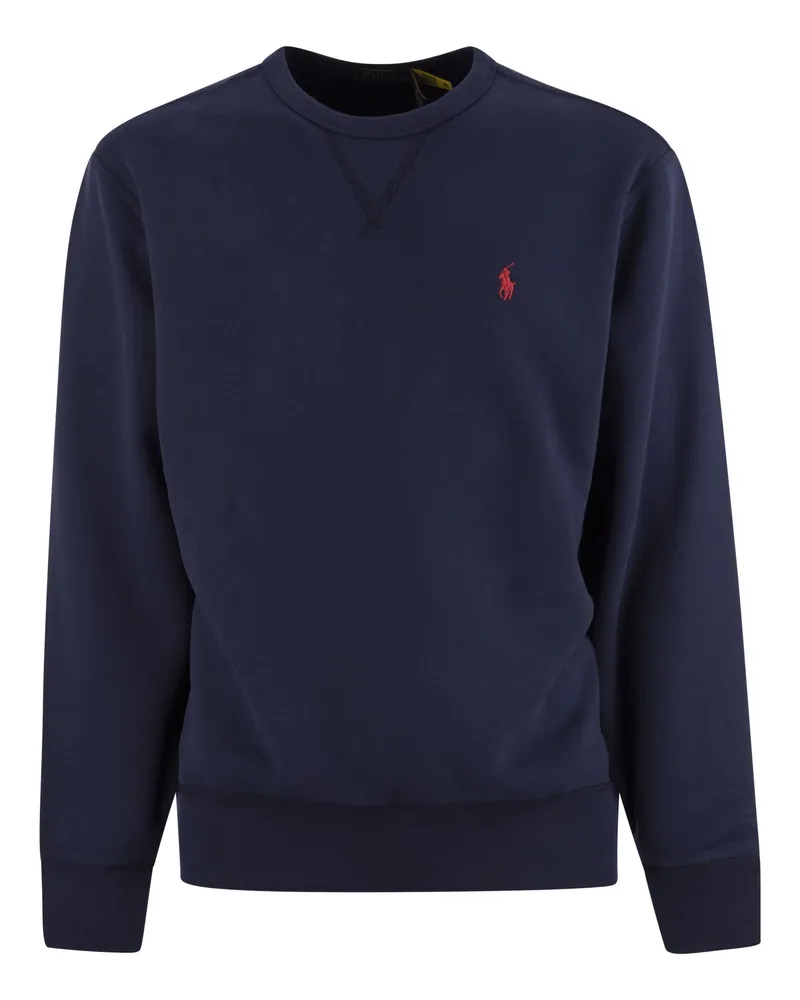 Ralph Lauren Crew Neck Sweatshirt mit Logo Blau
