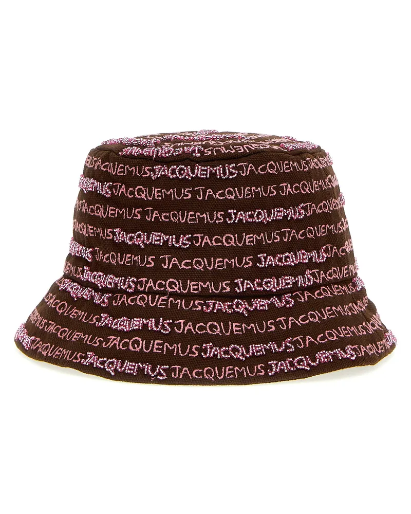 Jacquemus Le Bob Bordado' Eimerhut Braun