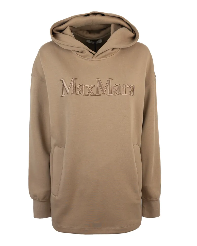 Max Mara Felpa Visiera Cammello Camel