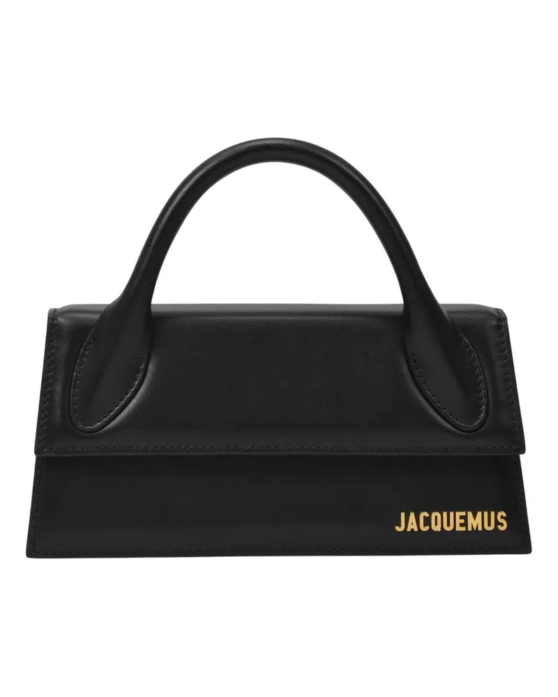 Jacquemus Le Chiquito Long  Leder schwarz Schwarz