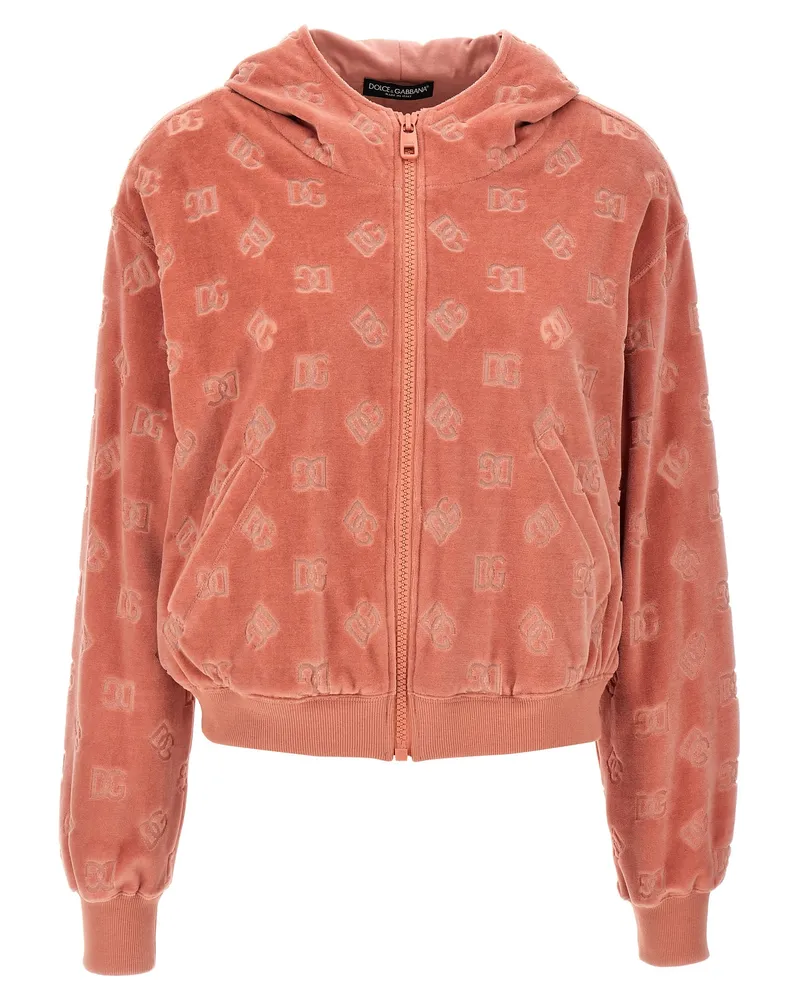 Dolce & Gabbana Logo Hoodie Pink