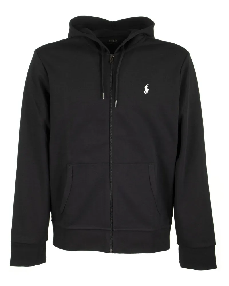 Ralph Lauren Doppelgestrickter Hoodie Schwarz