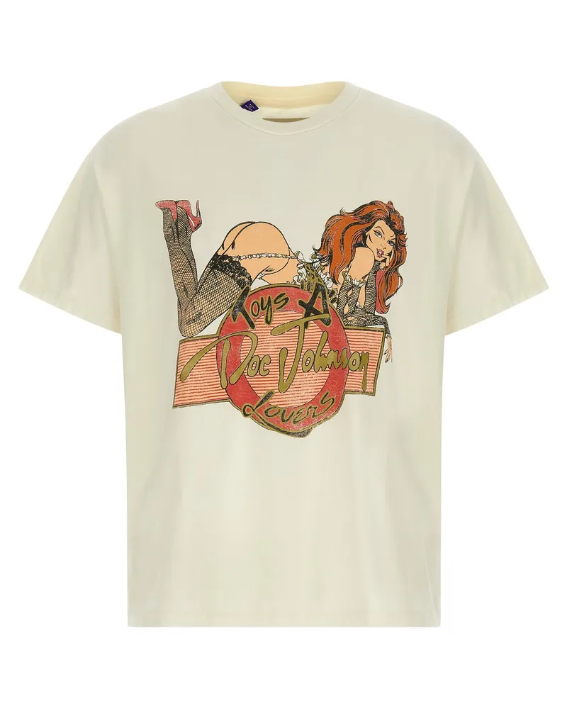 GALLERY DEPT. Galerieabteilung: „Doc Johnson: Toys 4 Love“-T-Shirt Beige