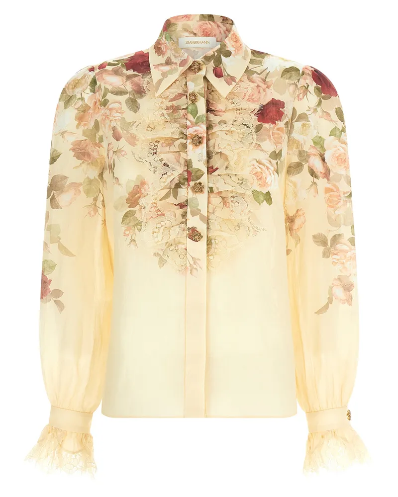 Zimmermann Hypnotic Tux' Shirt Pink