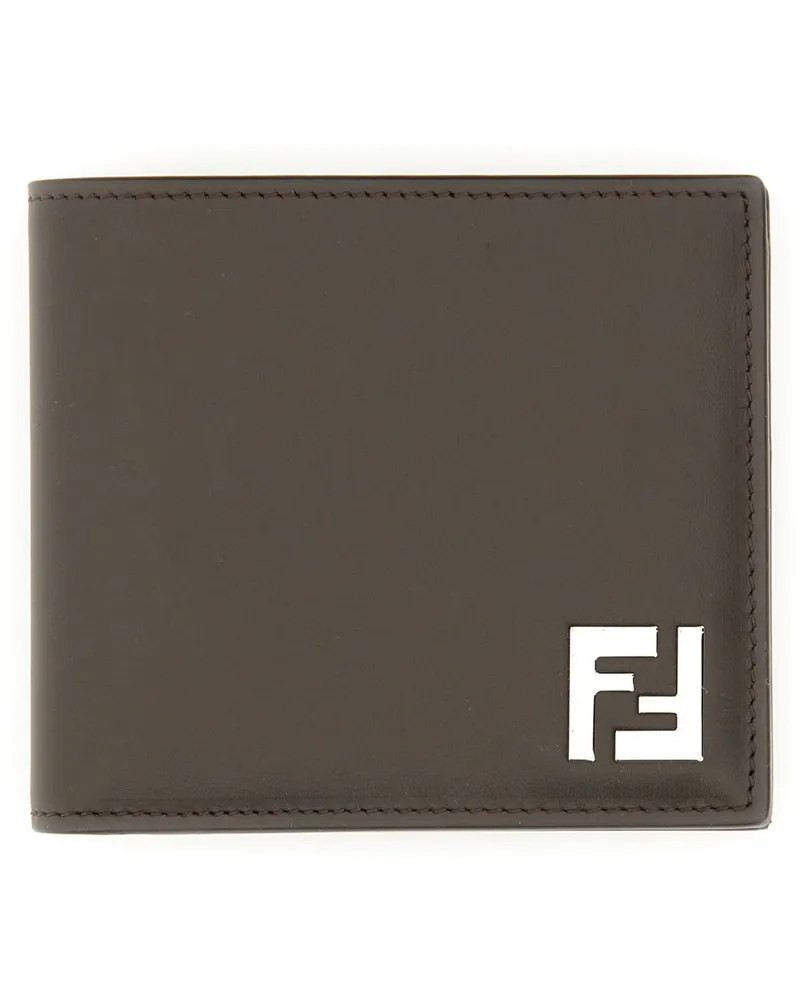 Fendi bifold quadratische FF -Brieftasche Brown