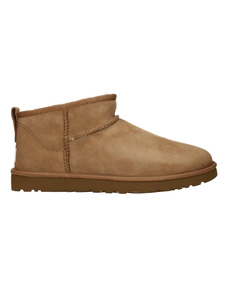 UGG Classic Boots Herren Beige/Kastanie Wildleder -