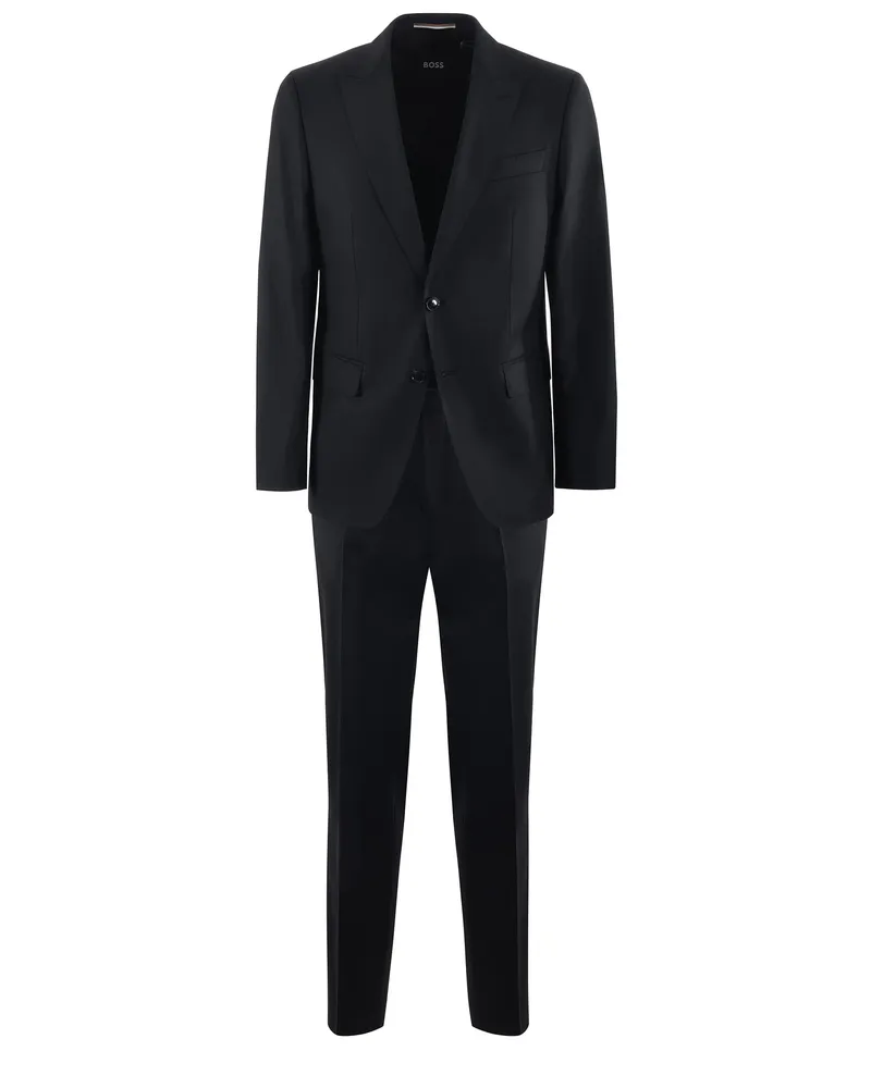 HUGO BOSS Anzug in cooler Wolle Black