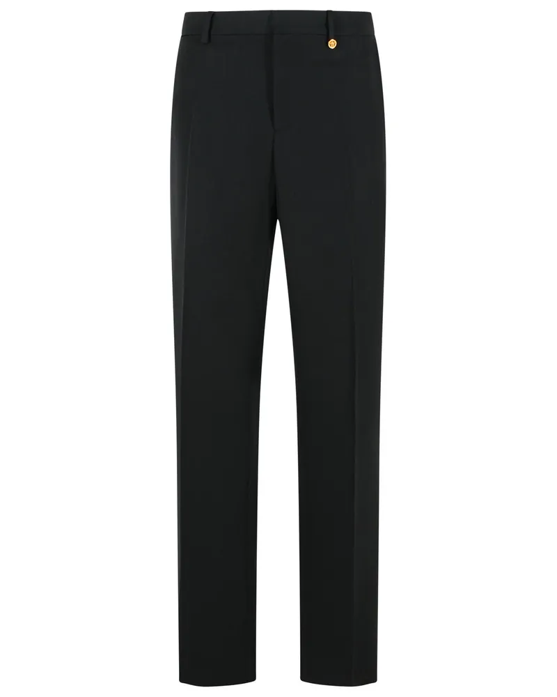 Versace Schwarze -Hose aus Schurwolle Black