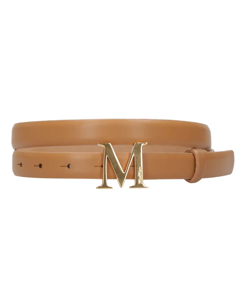Max Mara Gürtel Leder Braun Leather
