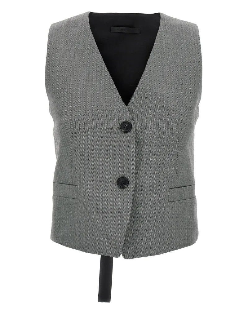 Helmut Lang Chevron Weste White