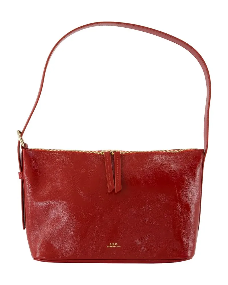 A.P.C. Vera -Umhängetasche  Lederrot Rot