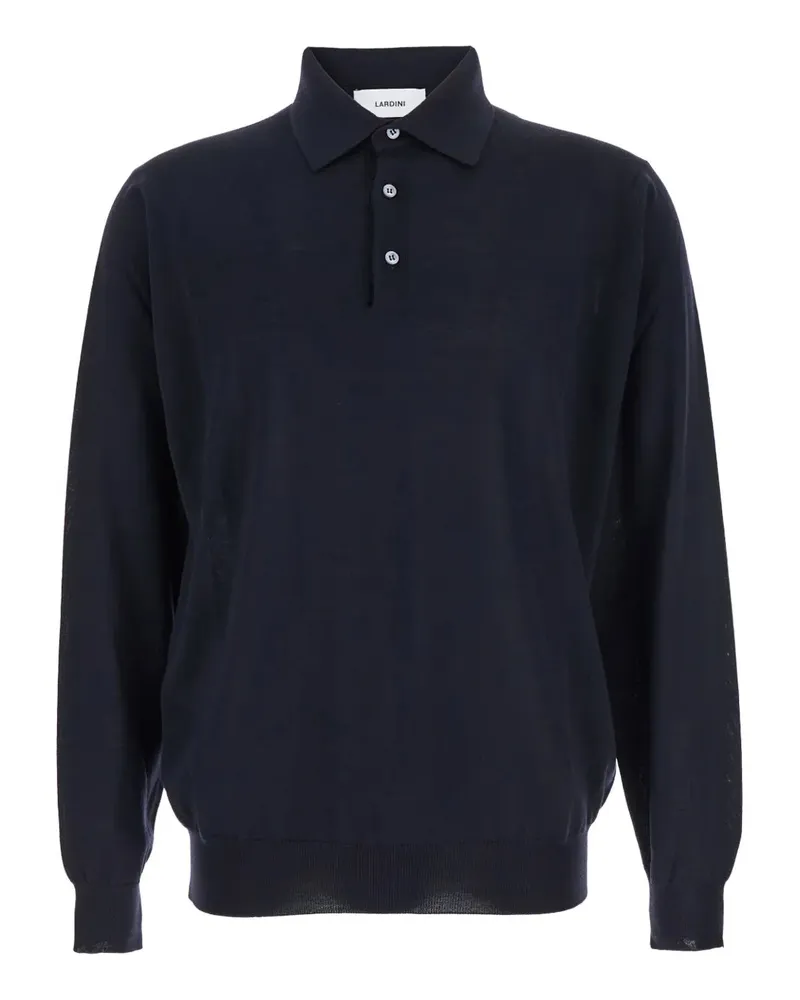 LARDINI Long Sleeved Strick Polo 999