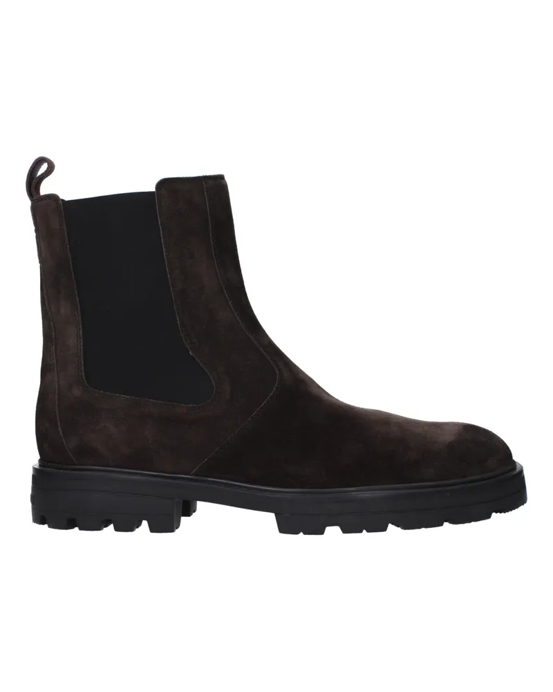 Hogan Stiefel H673 Herren Wildleder Brown/Rosewood -