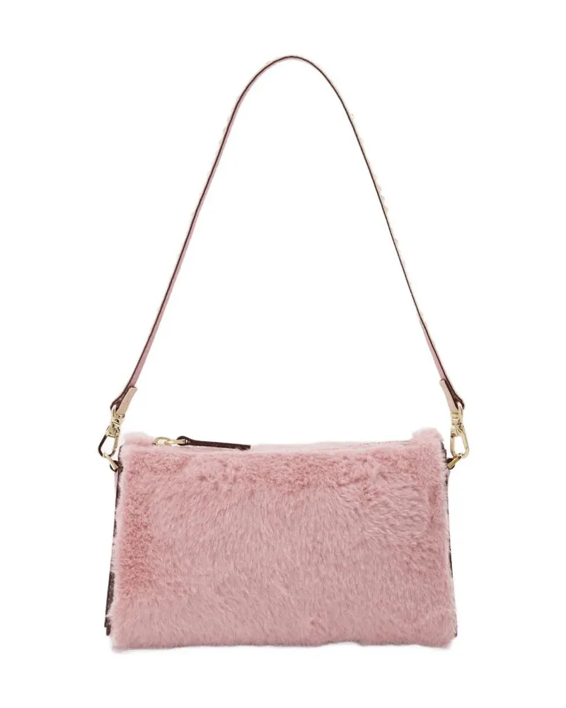 Manu Atelier Mini -Prism -Tasche in Orchideenleder Rosa