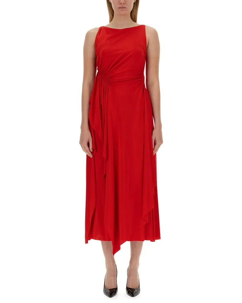 Lanvin Kleid mit Drape Red