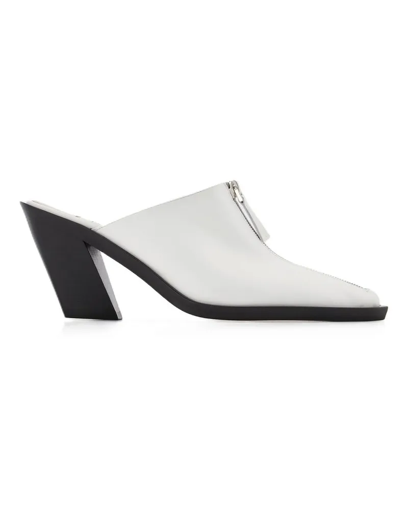 Elleme Eclair Zip Mule  weißes Leder White
