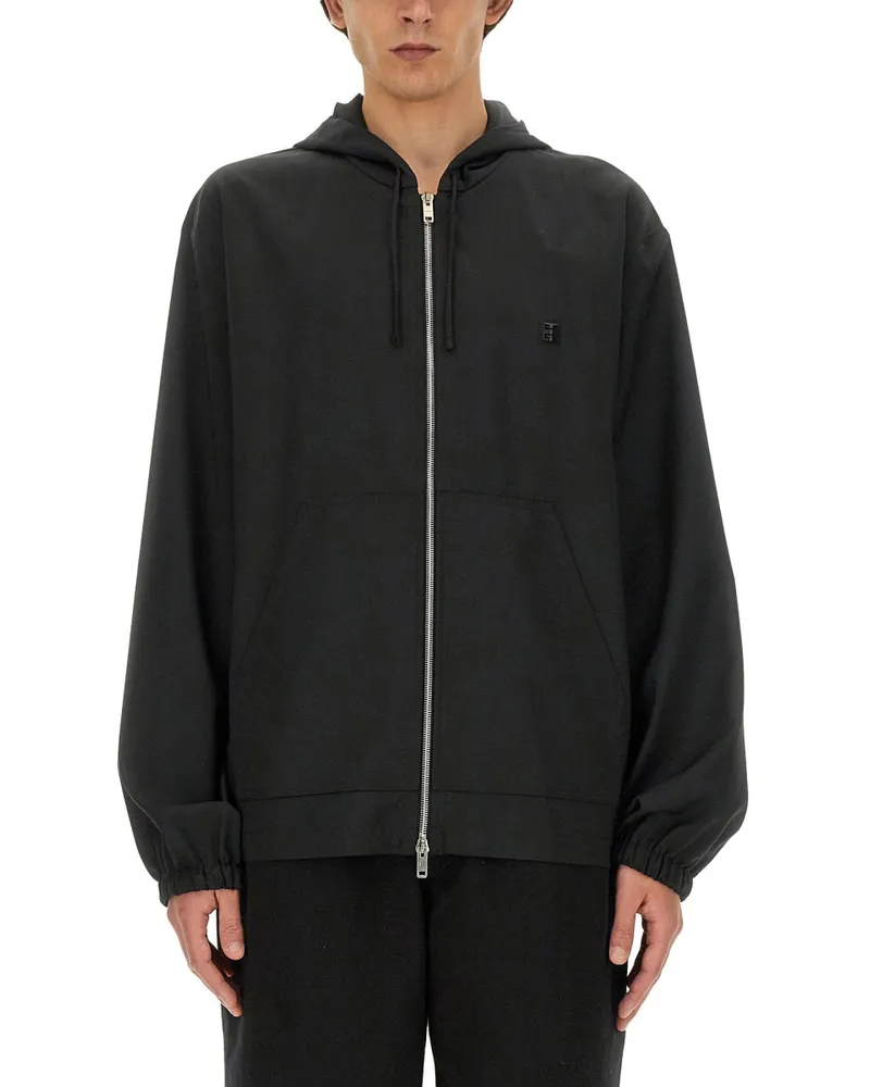Givenchy Zip Sweatshirt Black