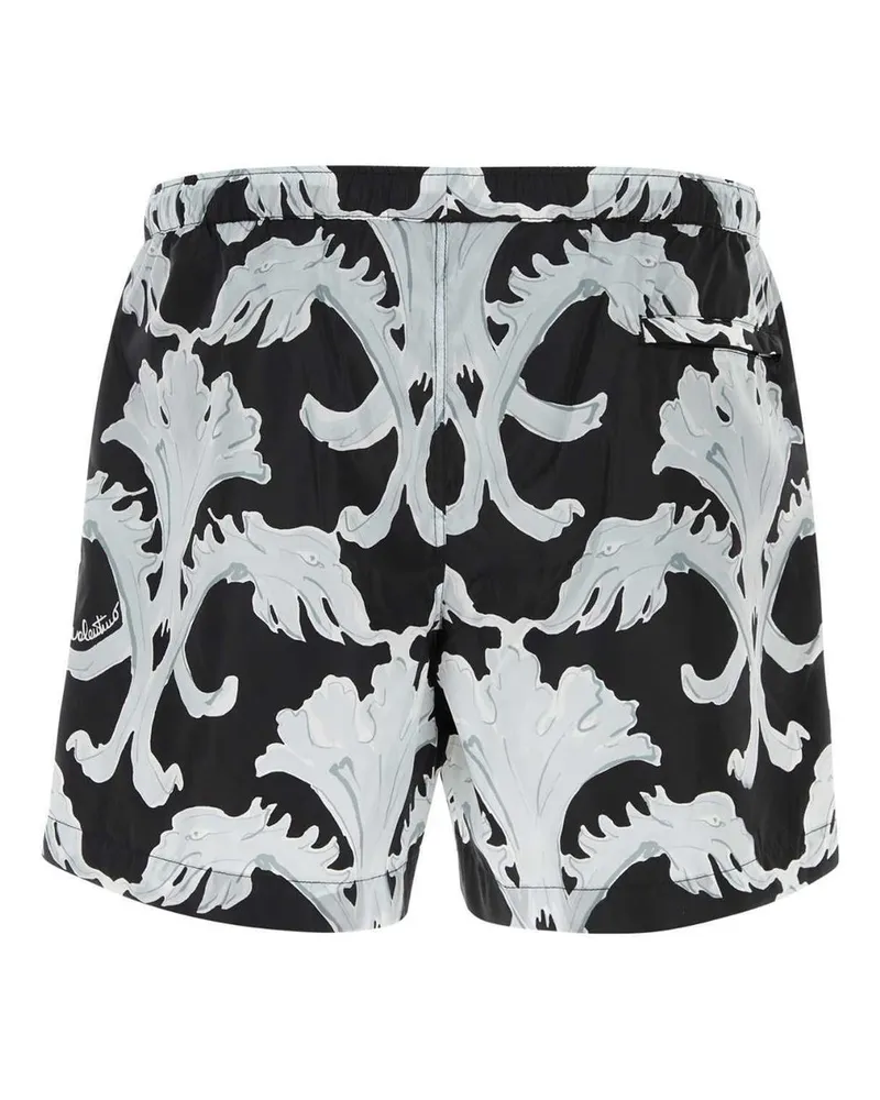 Valentino Garavani Valentino Metamorphos Wanddruck Schwimmshorts Black