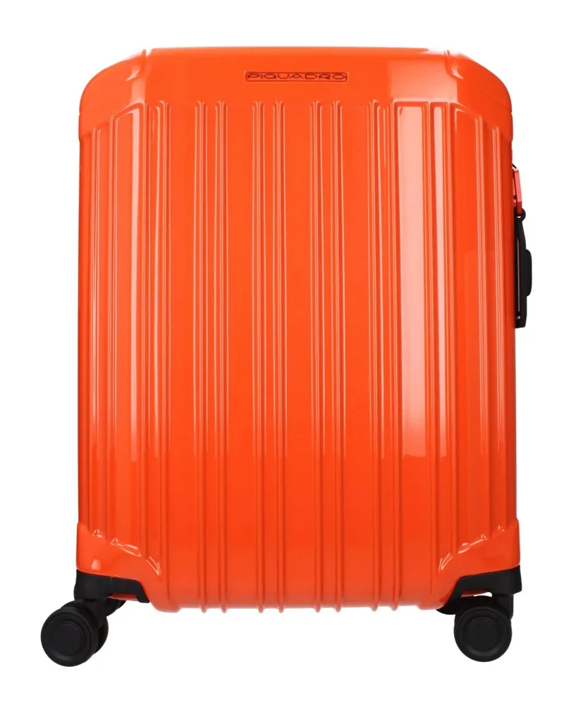 Piquadro 31l Kabinentrolley für Herren, Polycarbonat, Orange -