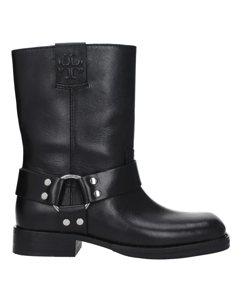 Tory Burch Frauen 's Lederstiefel schwarz -