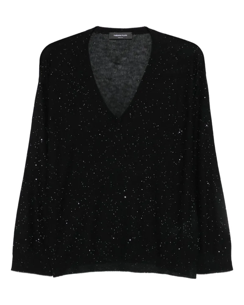 Fabiana Filippi Wolle gegen Nackenpullover Black