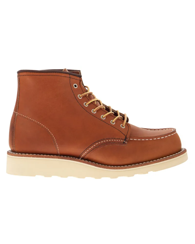 Red Wing Shoes Classic Moc Leder Schnürstiefel Gold