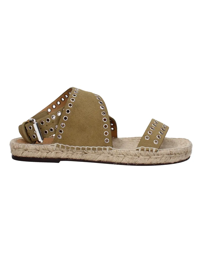 Isabel Marant Sandalen Illya Frauen Wildledergrün/Tortora -