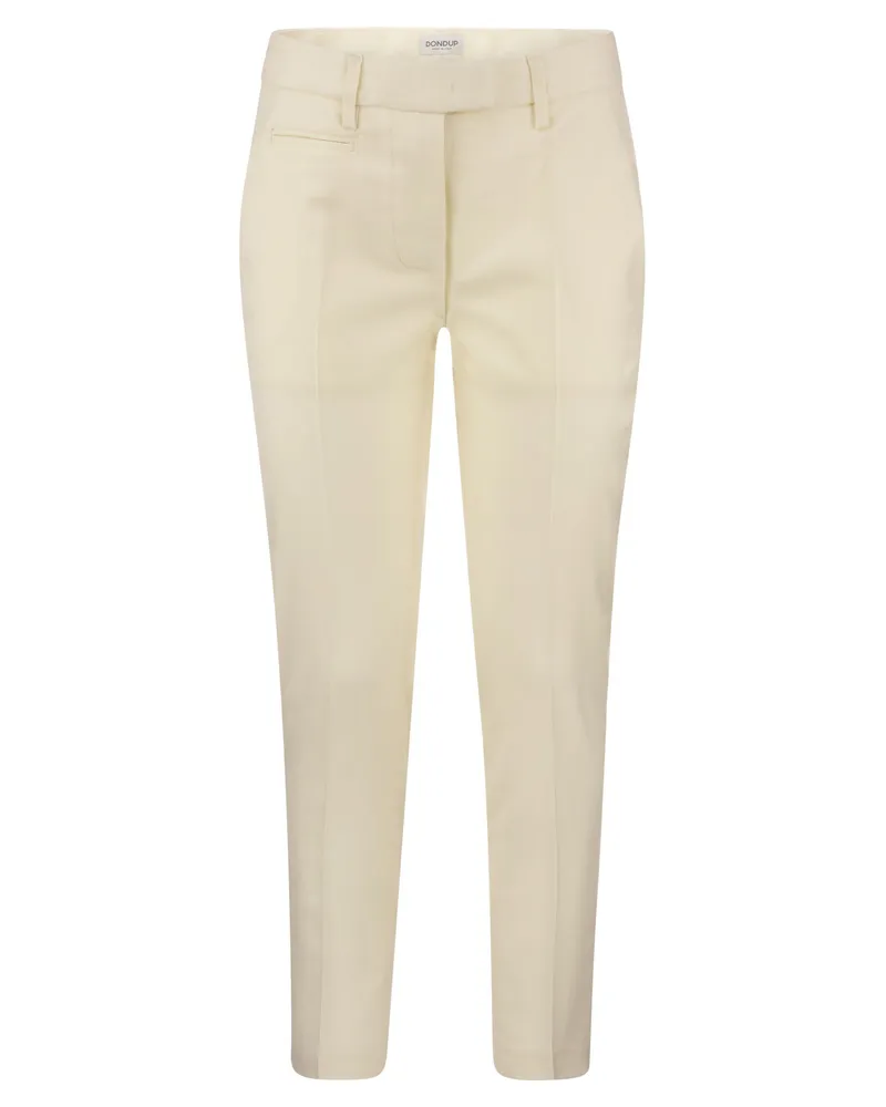 Dondup Perfect Woll Slim Fit Hose Creme