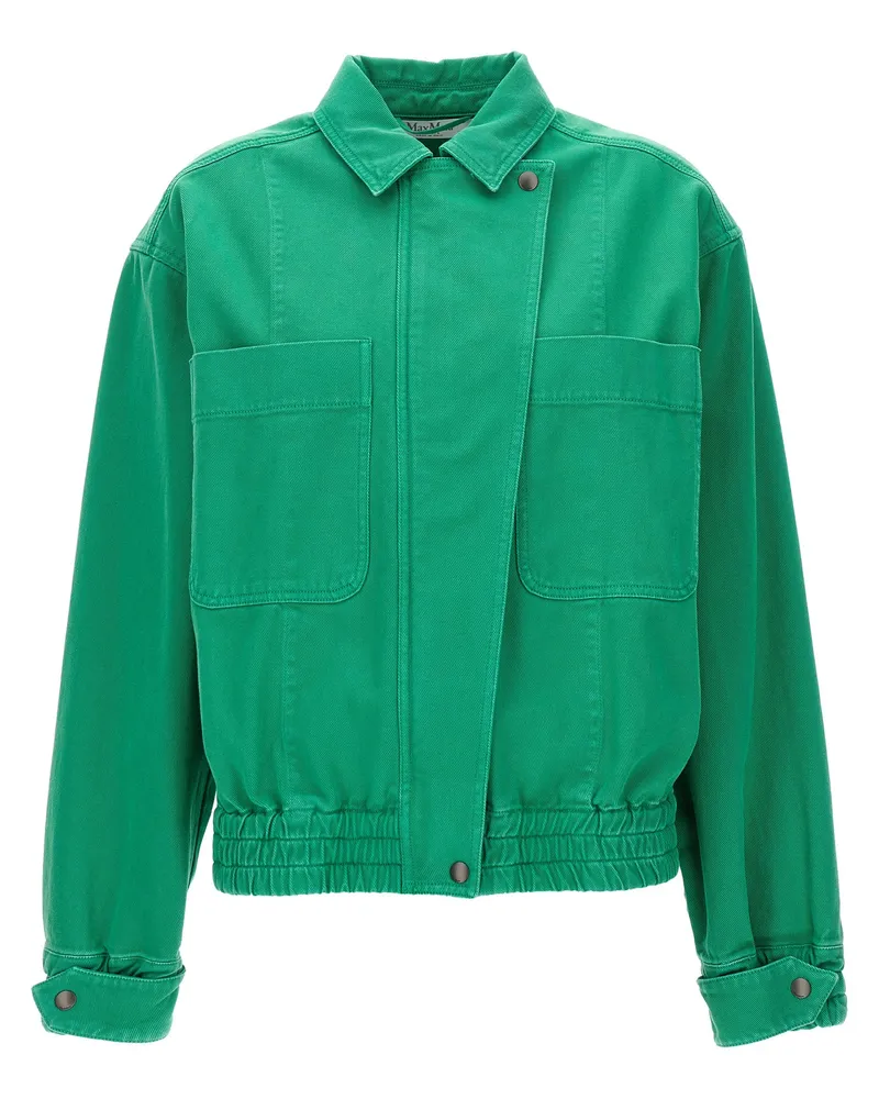 Max Mara Arturo' Crop Jacke Green