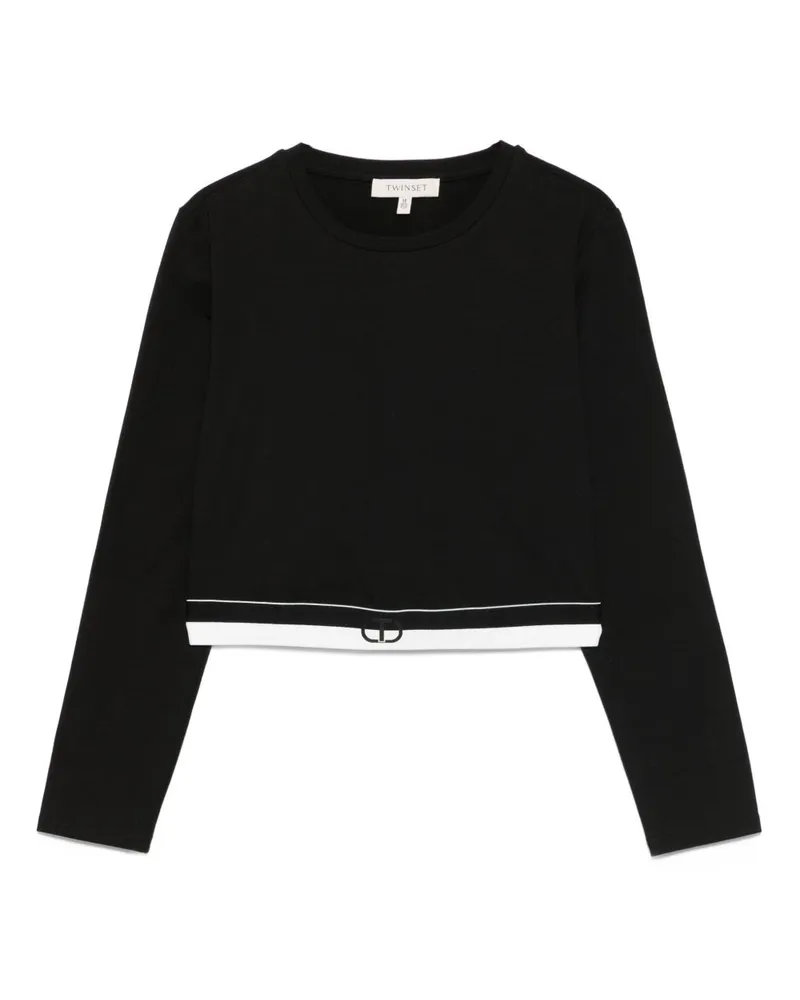 Twin-Set Zwillings -Sweatern schwarz Black