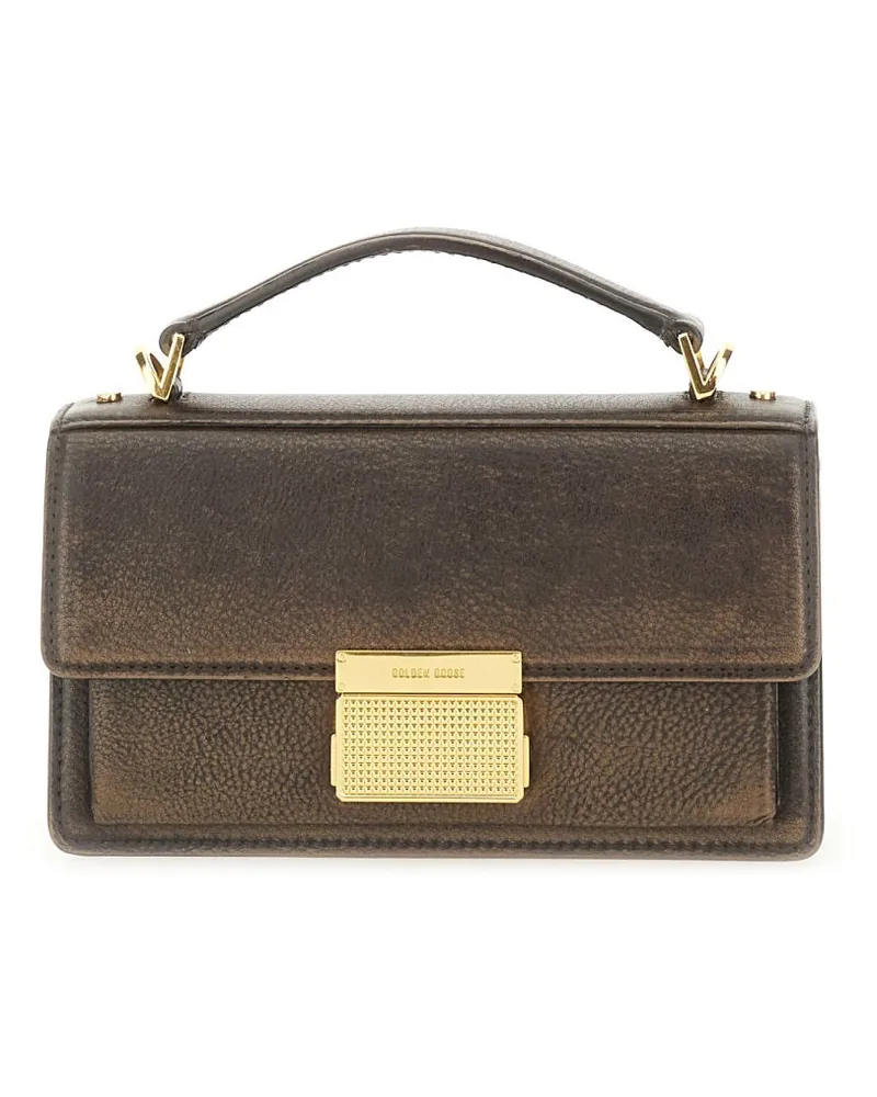 Golden Goose Golden Gans kleine "Venedig" -Tasche Dark