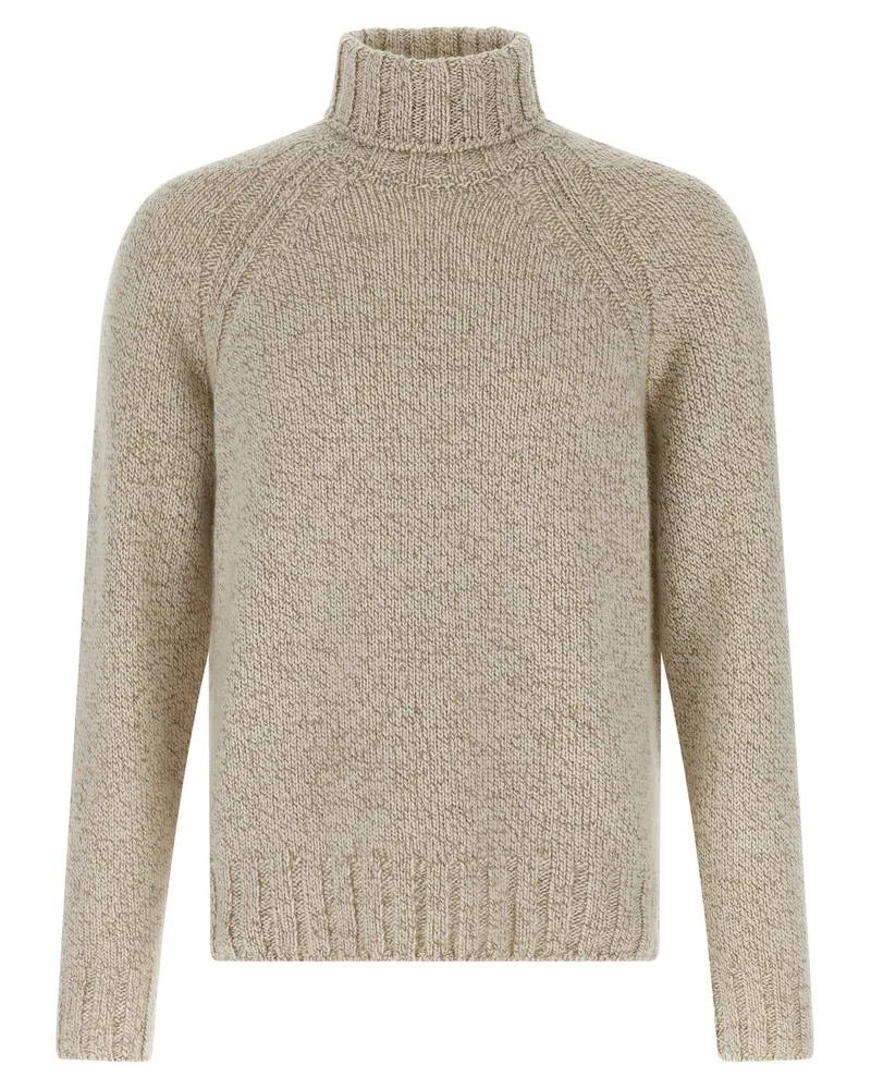 Ermenegildo Zegna Cashmere Rollkragenpullover Pullover Beige