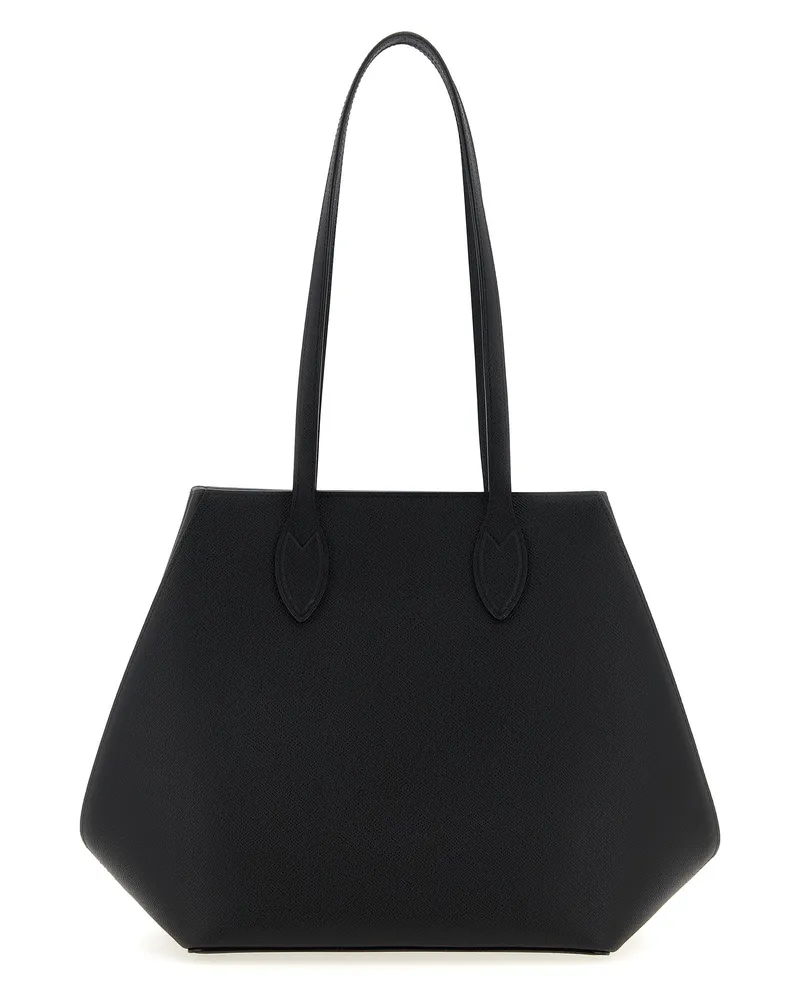 Valextra Medium 'Vivi' Einkaufstasche Black