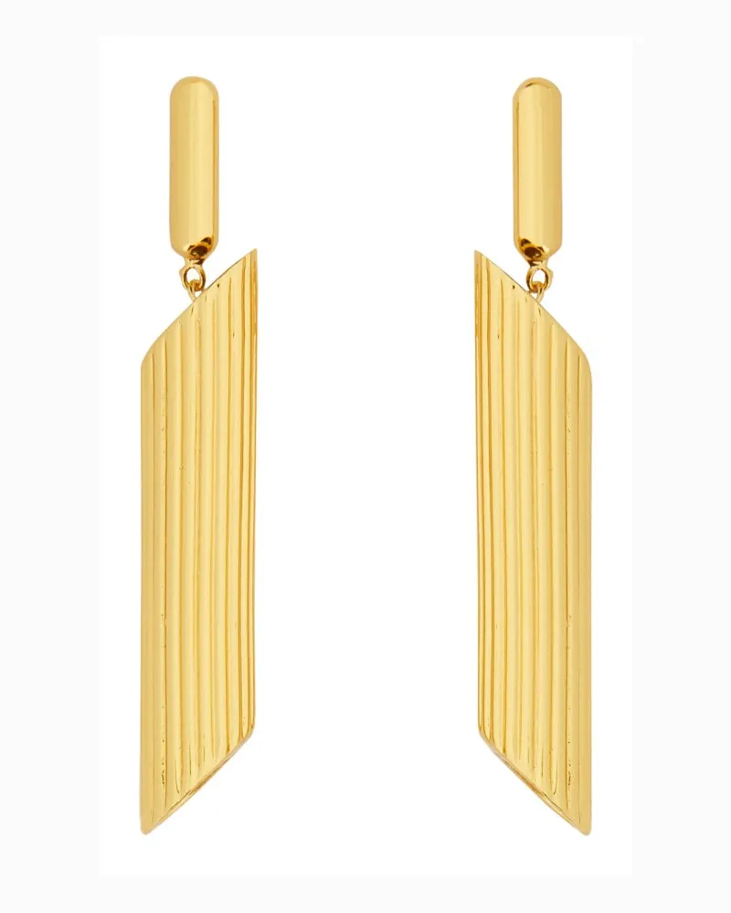 Moschino Teddy Bear Clip Ohrringe Gold