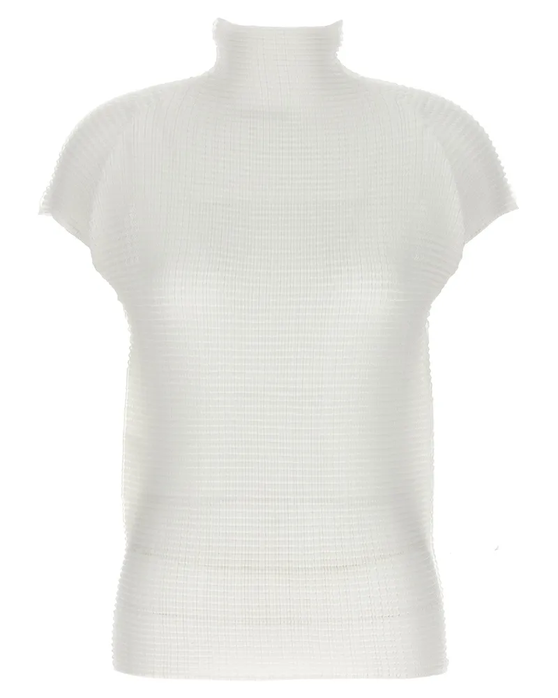 Issey Miyake Wooly Pleats' Bluse White